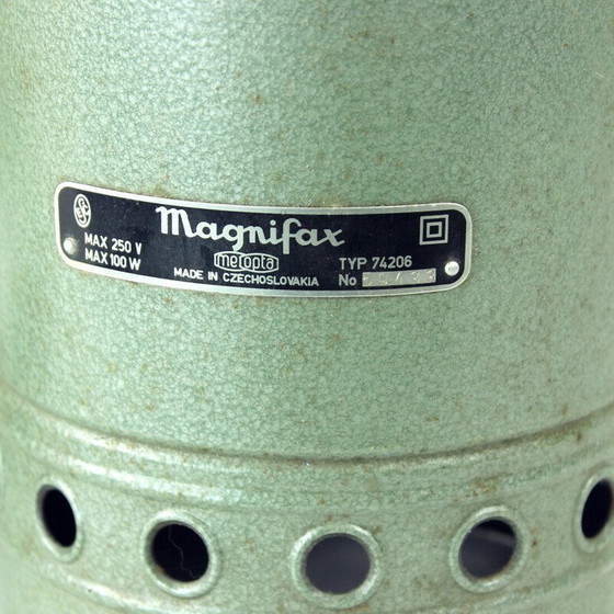 Image 1 of Vintage industriële zinken plafondlamp, Tsjecho-Slowakije 1950