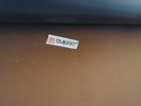 Image 1 of Cassina Maralunga 3-zits leren bank, jaren 60-70