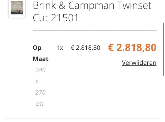 Image 1 of Brink & Campman Twinset Cut tapijt 