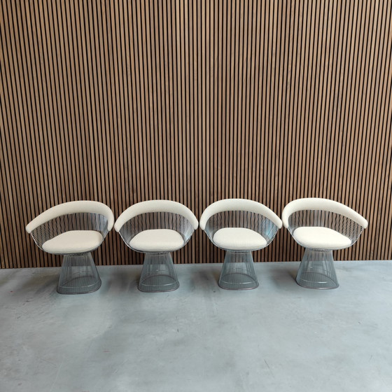 Image 1 of 4x Knoll Warren Platner chair nickel