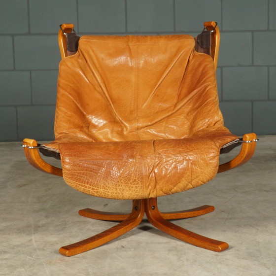 Image 1 of Vintage Falcon Fauteuil – Sigurd Resell – Vatne Møbler – Jaren 70