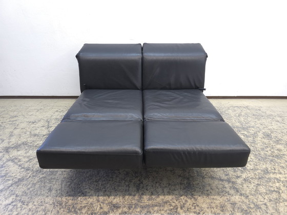 Image 1 of Brühl Moule Sofa Zwart Designer Sofa Leder Bank Functie