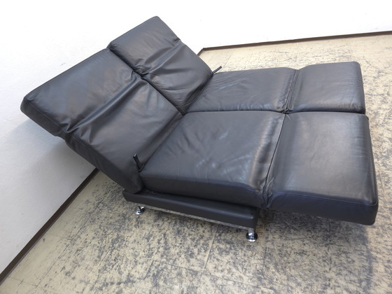 Image 1 of Brühl Moule Sofa Zwart Designer Sofa Leder Bank Functie