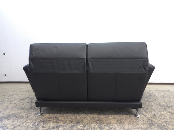 Image 1 of Brühl Moule Sofa Zwart Designer Sofa Leder Bank Functie