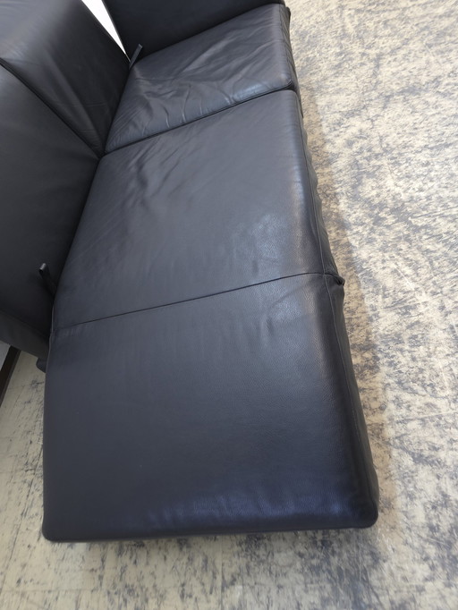 Brühl Moule Sofa Zwart Designer Sofa Leder Bank Functie