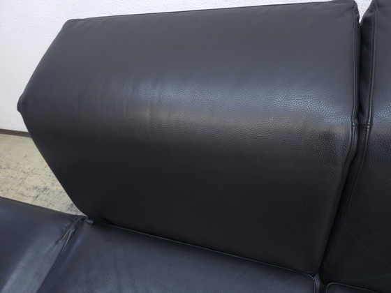 Image 1 of Brühl Moule Sofa Zwart Designer Sofa Leder Bank Functie