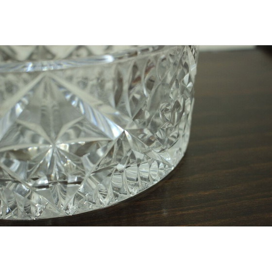 Image 1 of Vintage glazen kom van Bohemia Glass, Tsjecho-Slowakije 1970