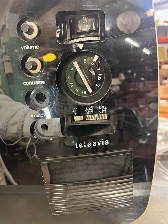 Image 1 of Vintage Téléavia P111 televisie, ontworpen door Roger Tallon, 1960.