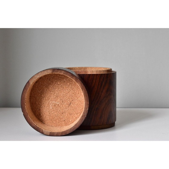 Image 1 of Vintage geëmailleerd modernistisch houten kistje van Scholz en Lammel, Duitsland 1960