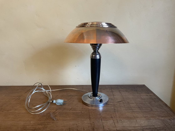 Image 1 of Tafellamp Lamp Model Champignon Art Deco 1930 Frans