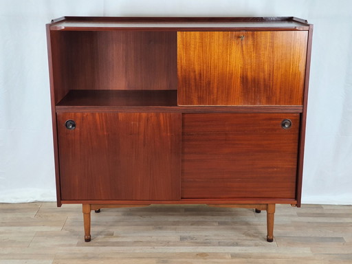 Teakhouten dressoir in Scandinavische stijl, jaren 1960