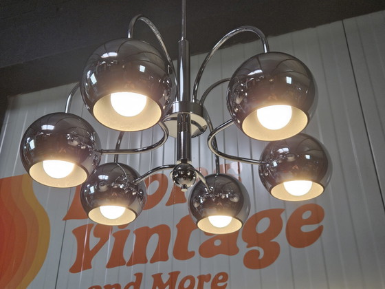 Image 1 of Vintage hanglamp chroom