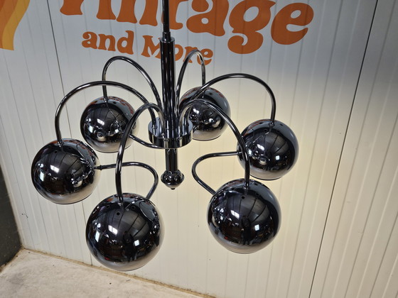 Image 1 of Vintage hanglamp chroom