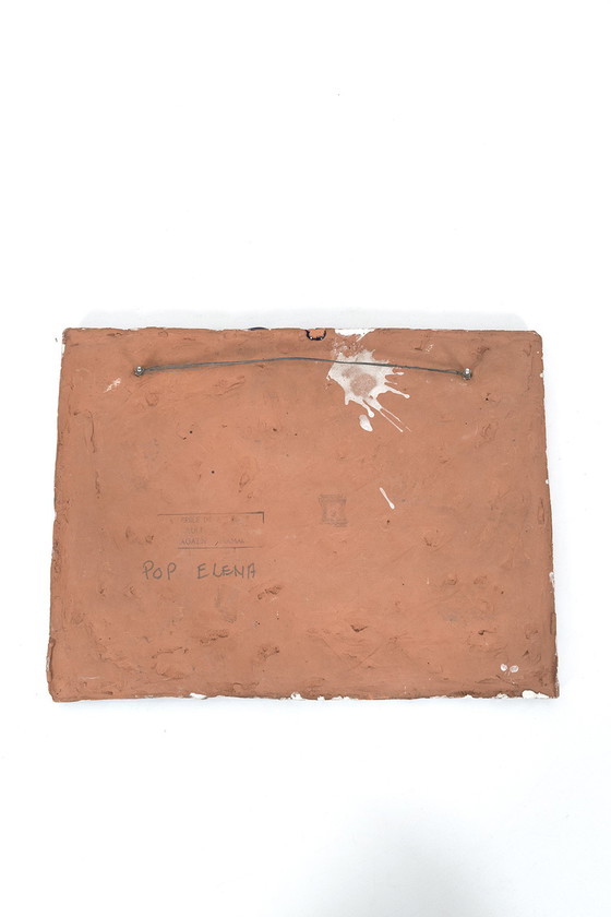 Image 1 of Vintage wandtegel stierengevecht