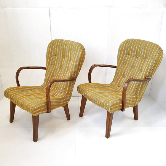 Image 1 of Paar vintage houten fauteuils, Denemarken 1940