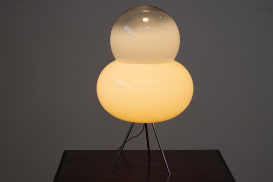 Image 1 of Vintage Rijstpapier en Stalen Lamp van Saskia Hübner, Italië, 2000S