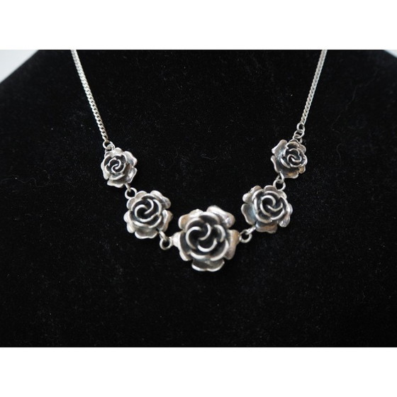 Image 1 of Vintage zilveren armband en ketting, jaren 1920