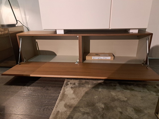 Image 1 of Lugano Wandgemonteerde Kast Met Neerklapbaar Front - Walnoorfineer 