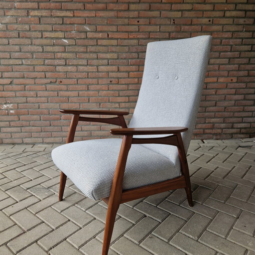 50'S Vintage Fauteuil Nieuw Gestoffeerd