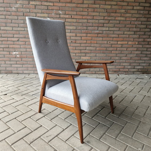 50'S Vintage Fauteuil Nieuw Gestoffeerd