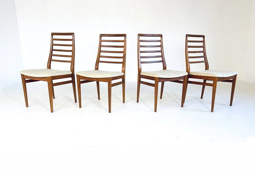 Set Van 4 Vintage Deense Stoelen ‘60