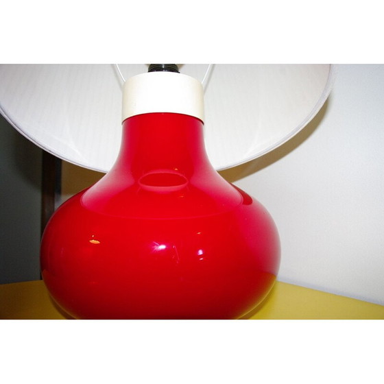 Image 1 of Vintage bollamp van Vistosi voor Murano in rood glas