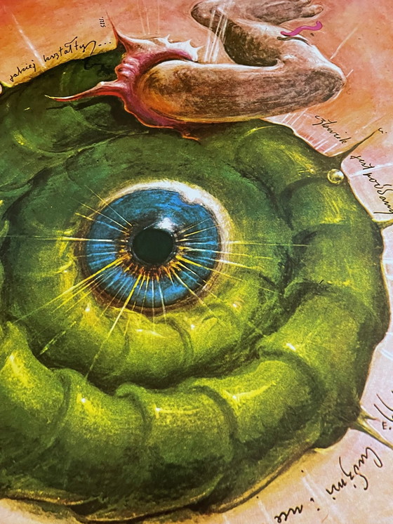 Image 1 of Franciszek A.B. Bilberstein-Starowieyski (1930-2009), Gombrowicz, 1975, Poster No, P-7, Orginal Theater Poster,