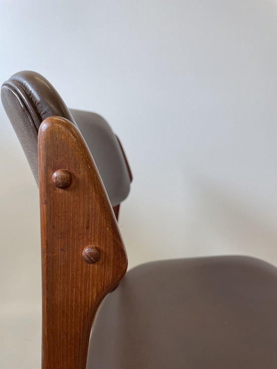 Image 1 of 4x Erik Buch model 49 stoelen