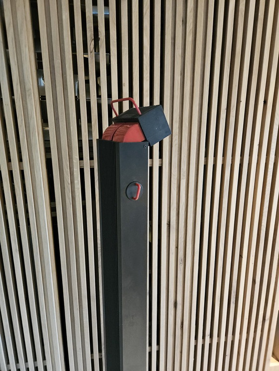 Image 1 of Stilnovo Zagar Vloerlamp, Zwart Met Rood.