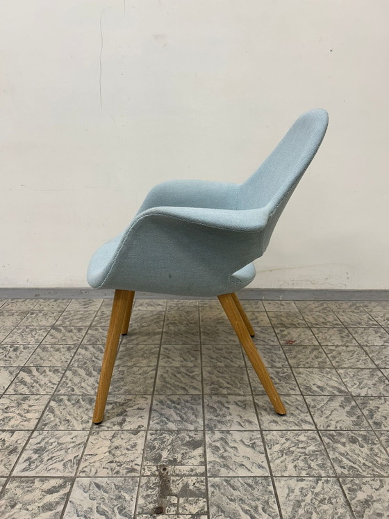 Image 1 of Vitra | Eames & Saarinen | Organic Chair | Lichtblauw