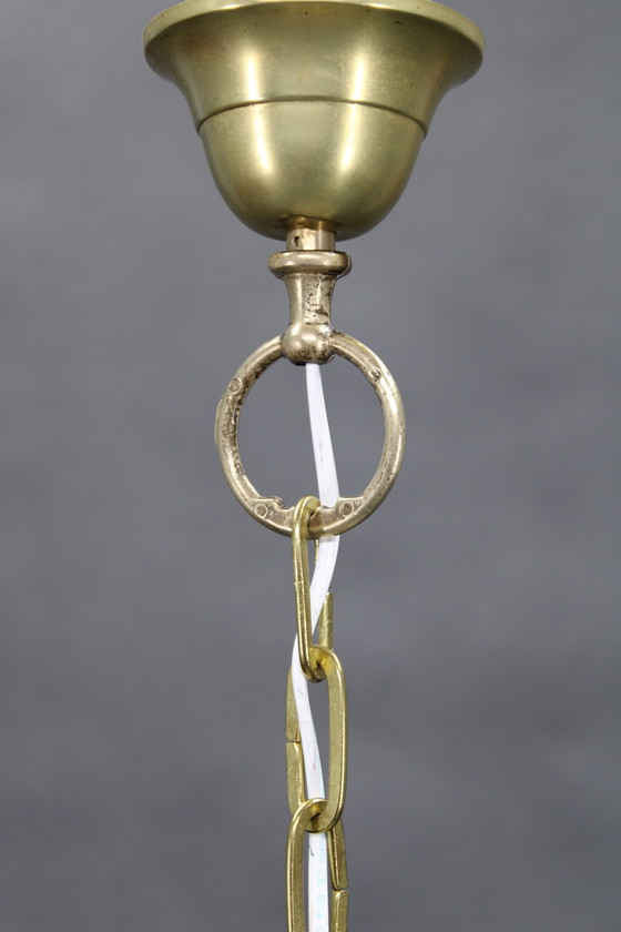 Image 1 of 1980S grote Murano glazen hanglamp, Italië