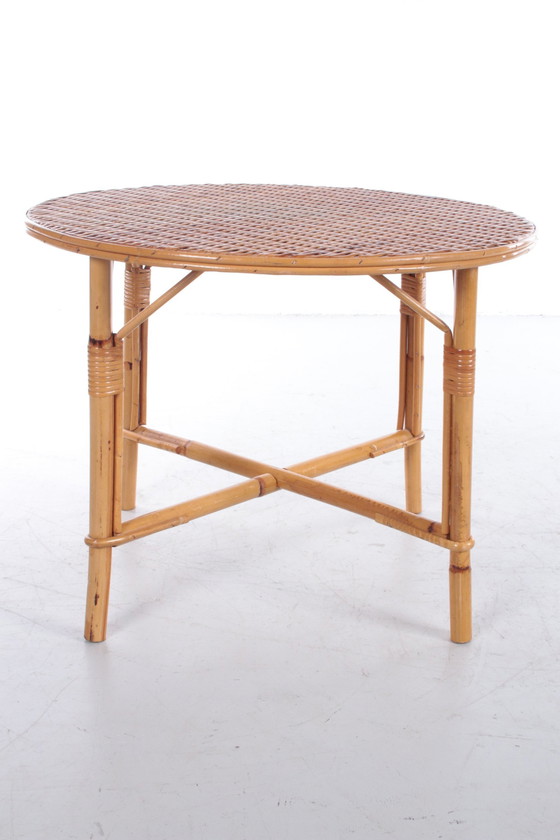 Image 1 of Vintage Ronde Tafel Bohemian Stijl