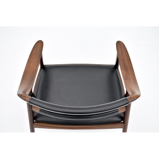 Image 1 of Vintage massief teakhouten fauteuil van Adolf Relling en Rolf Rastad voor Gustav Bahus, Noorwegen 1954