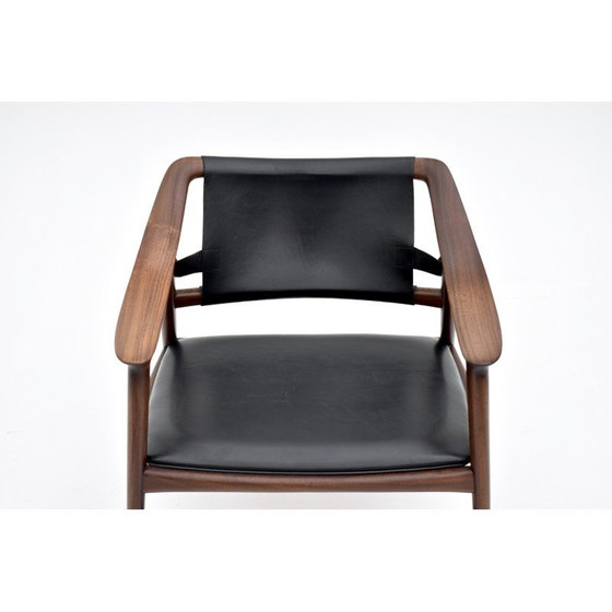 Image 1 of Vintage massief teakhouten fauteuil van Adolf Relling en Rolf Rastad voor Gustav Bahus, Noorwegen 1954