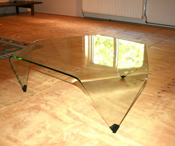 Image 1 of Salontafel Rimadesio Hanky Esegona Van Float Curved Glass