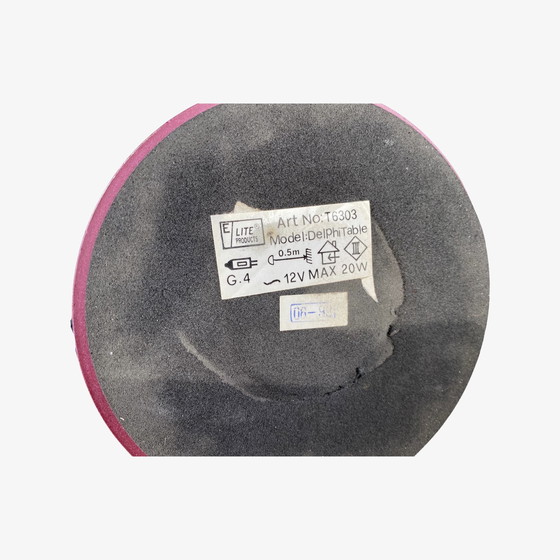 Image 1 of Rode Vintage Metalen Lamp