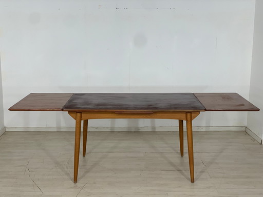 Deense teak eettafel eettafel vintage