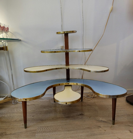 Image 1 of Vintage Plantentafel Bloementafel Plantenstandaard 