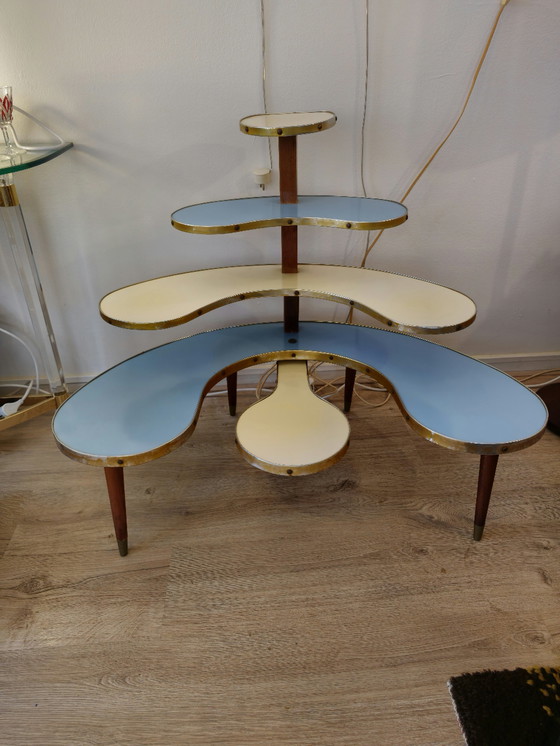 Image 1 of Vintage Plantentafel Bloementafel Plantenstandaard 