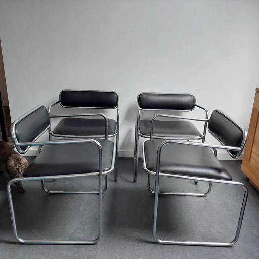 4x Sigma bauhaus mid century chair