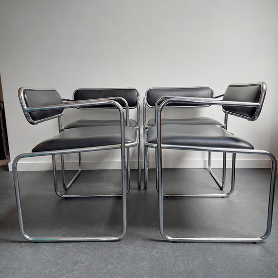 Image 1 of 4x Sigma bauhaus mid century chair