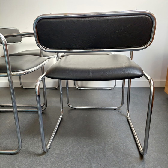 Image 1 of 4x Sigma bauhaus mid century chair