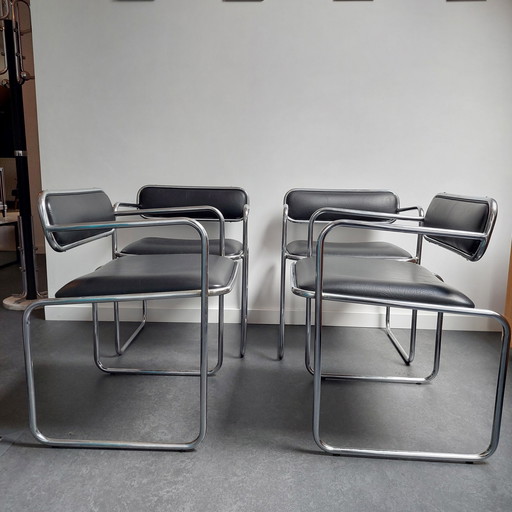 4x Sigma bauhaus mid century chair