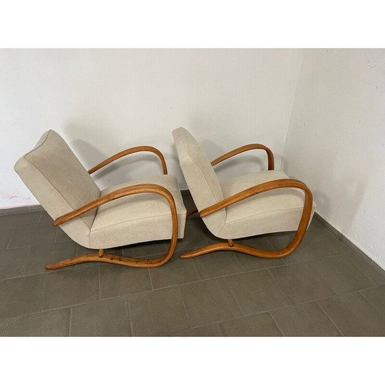 Image 1 of Paar vintage fauteuils Halabala H269