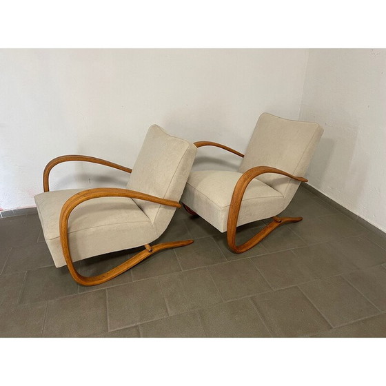 Image 1 of Paar vintage fauteuils Halabala H269