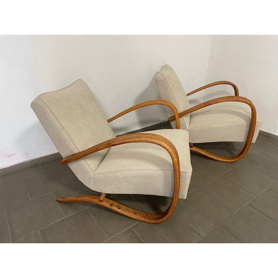 Image 1 of Paar vintage fauteuils Halabala H269