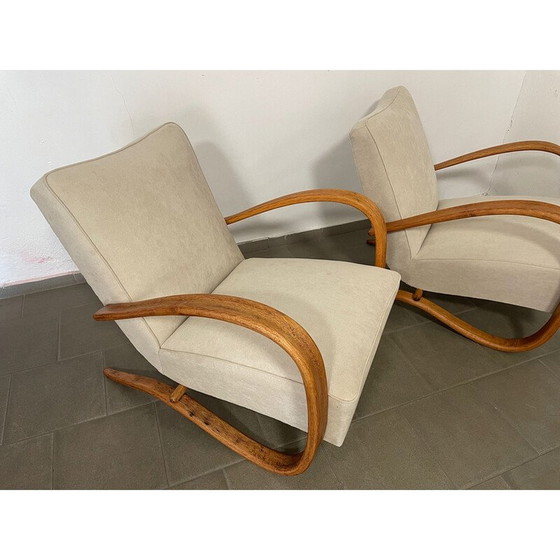Image 1 of Paar vintage fauteuils Halabala H269