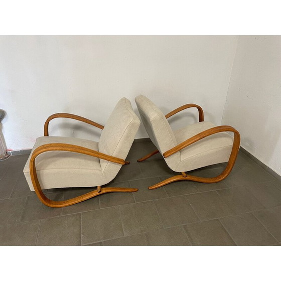 Image 1 of Paar vintage fauteuils Halabala H269