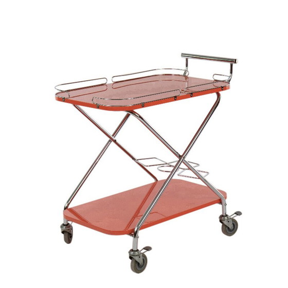 Image 1 of Mid Century bar trolley