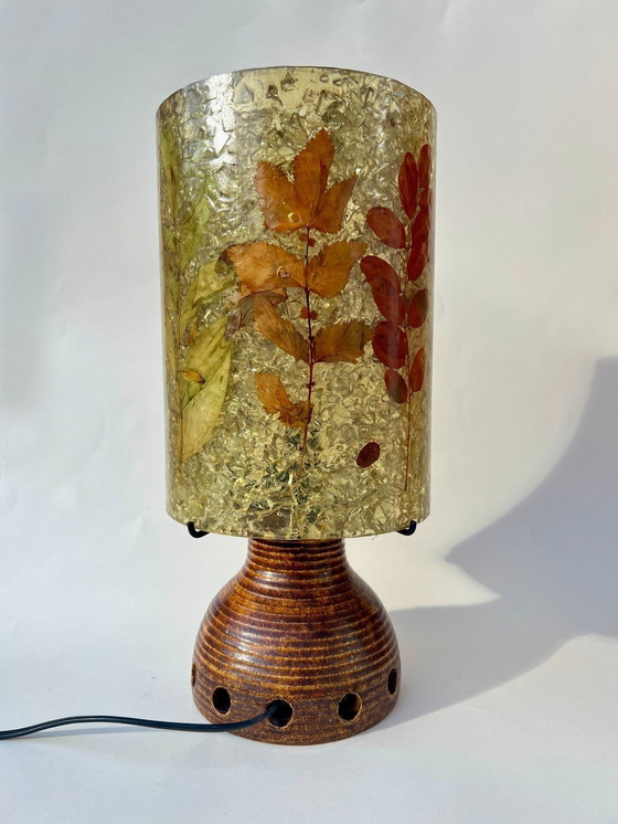 Image 1 of Accolay Tafellamp Met Resin Lampenkap, 1970S Frankrijk